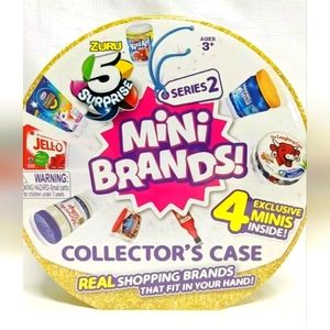 :*5 Surprise Mini Brands Collectors Case Series 2 Includes 4 Exclusive Mini food